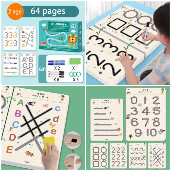 Children's Pen-control Training Copybook Tracing Book Children drawing Copybook